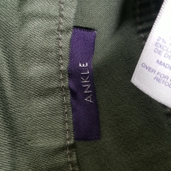 NYDJ Jeans Ankle Olive Green Mid Rise - Picture 8 of 9